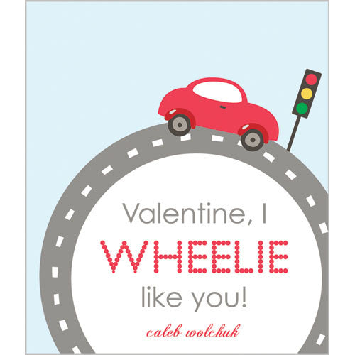 Little Red Car Valentines for Kids