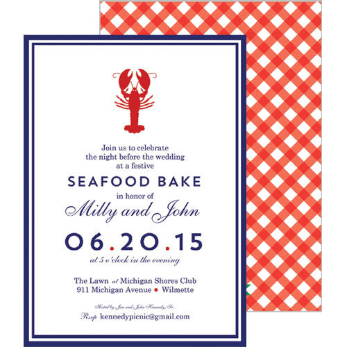 Lobster Party Invitation