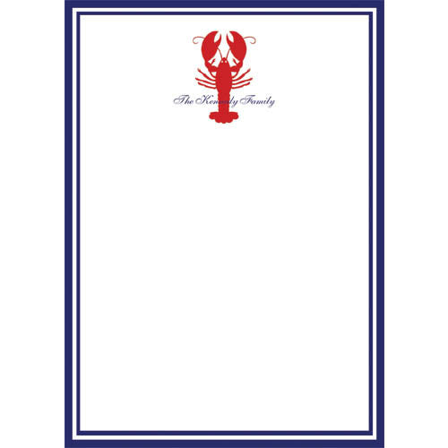 Lobster Personalized Notepad