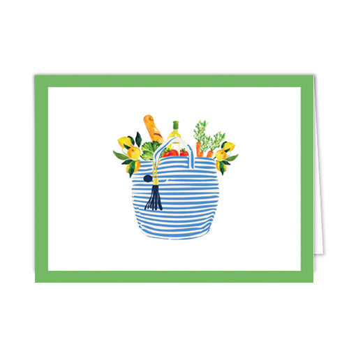In Stock Folded Notecard Set of 10 | Market Bag
