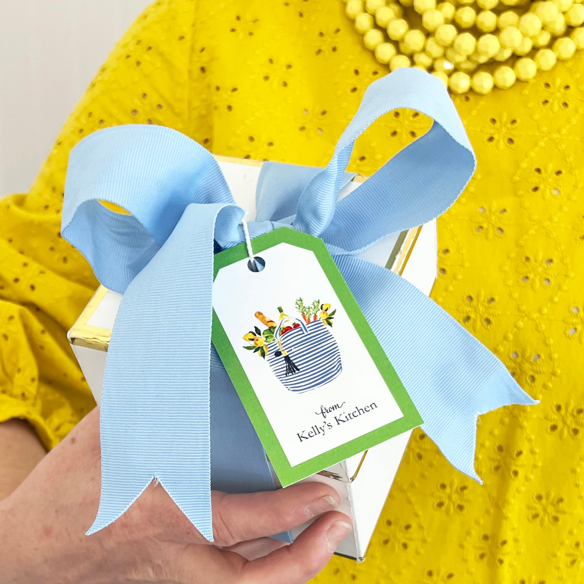 Market Bag Personalized Gift Tags