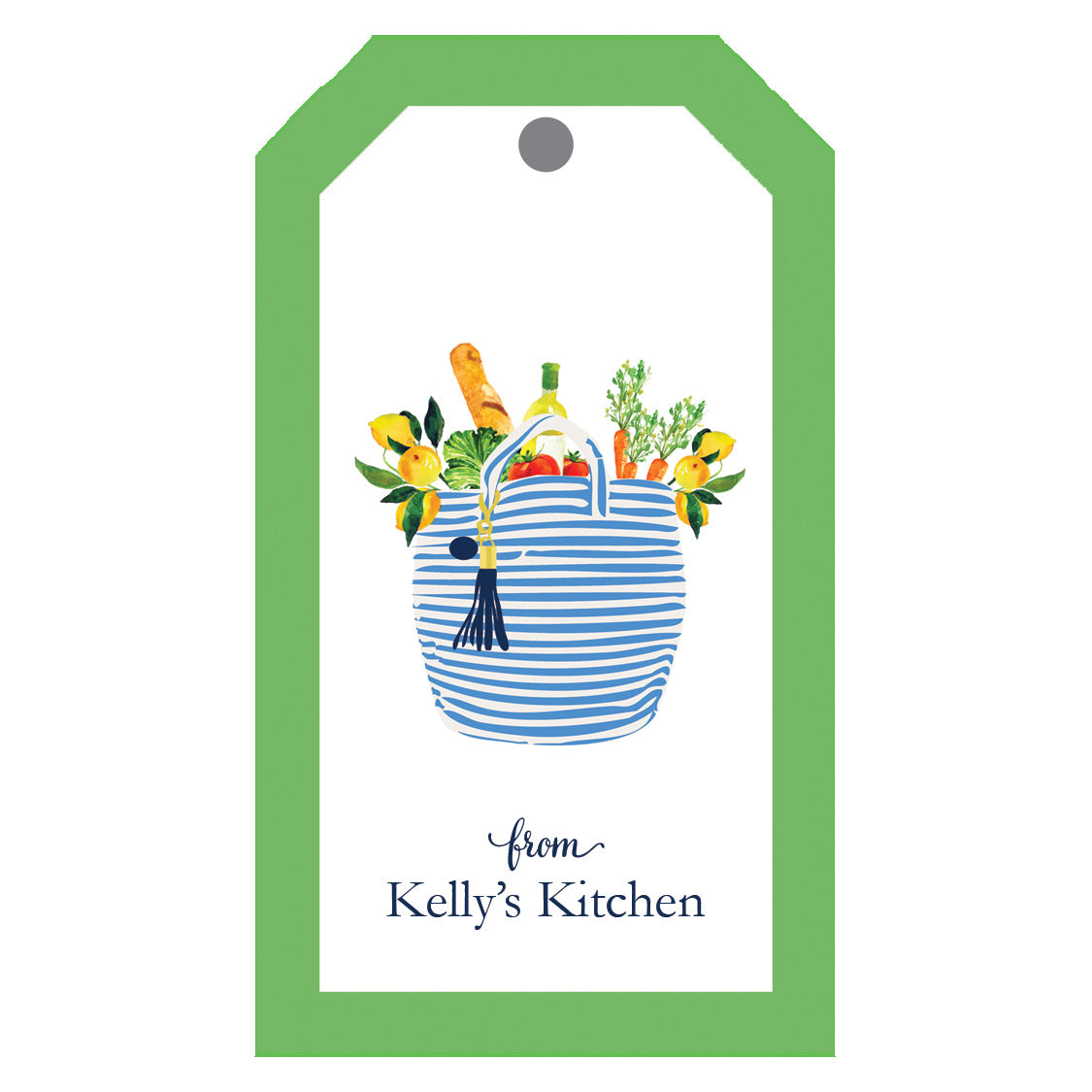 Market Bag Personalized Gift Tags