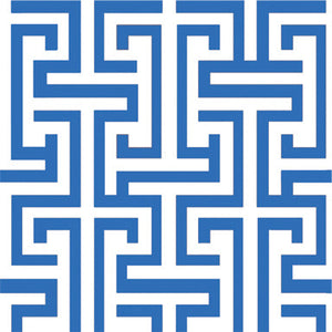 Stock Shoppe: Ming Pattern Gift Wrap Sheets | Blue