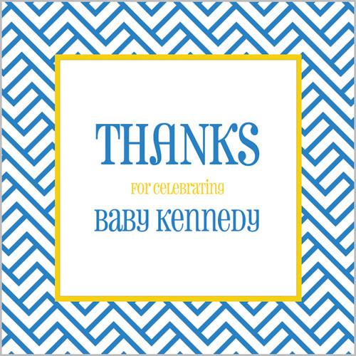 Mod Link Gift Sticker - Set of 24 - Cornflower Wholesale