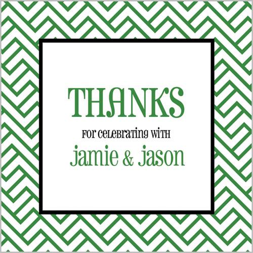 Mod Link Gift Sticker - Set of 24 - Green Wholesale