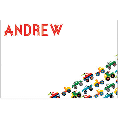 Colorful Monster Truck Notecard