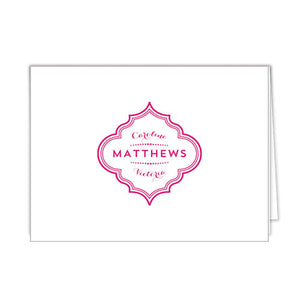 Moroccan Plaque Folded Notecard - More Color Options