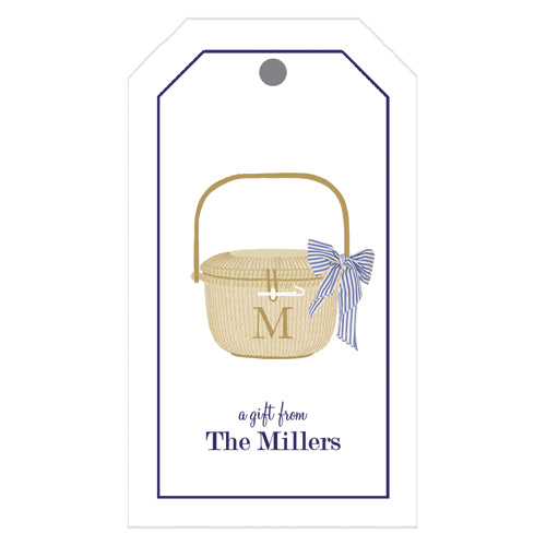 Nantucket Basket Personalized Gift Tags