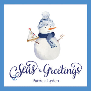 Nautical Snowman Personalized Gift Sticker | Set of 24