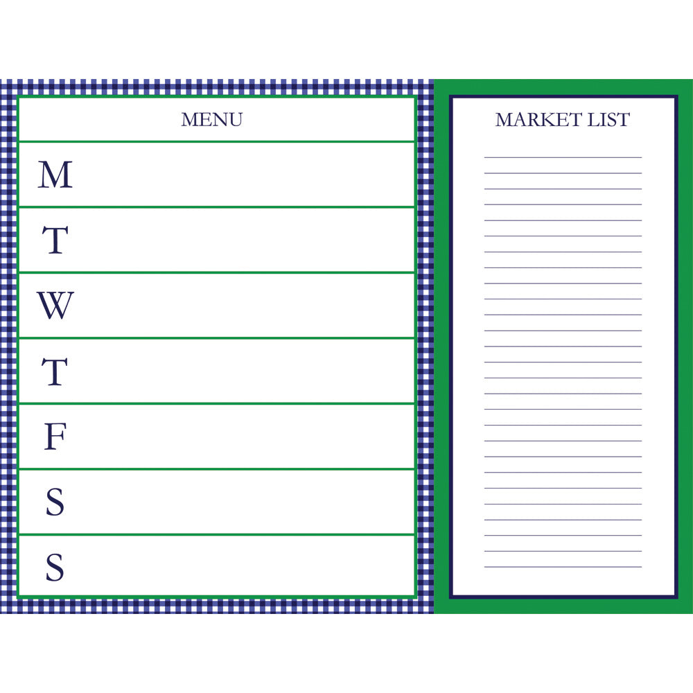 In Stock 11"x8.5" Notepad | Meal Planner with Tear Off Market List