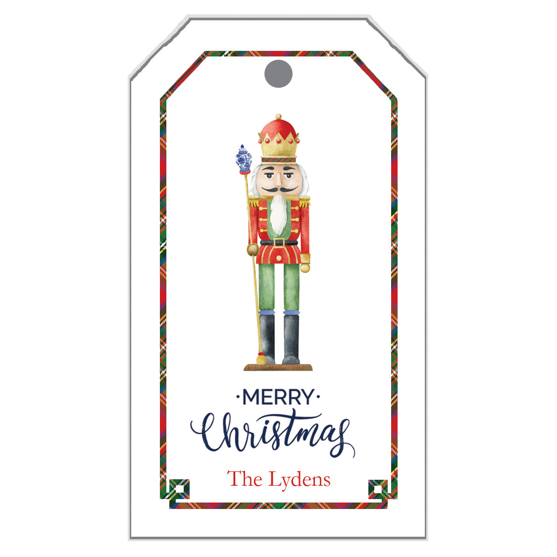 Nutcracker King Personalized Gift Tags