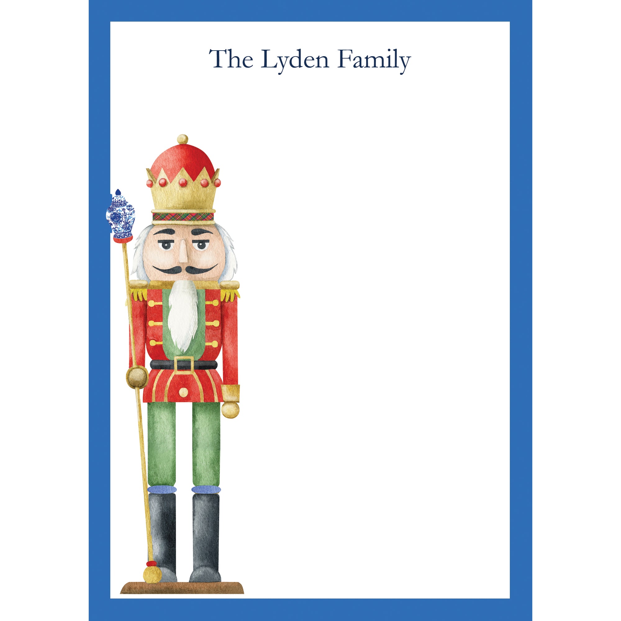 Nutcracker King Personalized Notepad