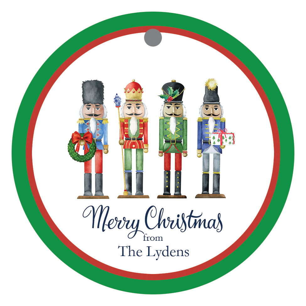 Nutcrackers Round Gift Tags