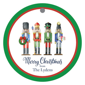 Nutcrackers Round Gift Tags