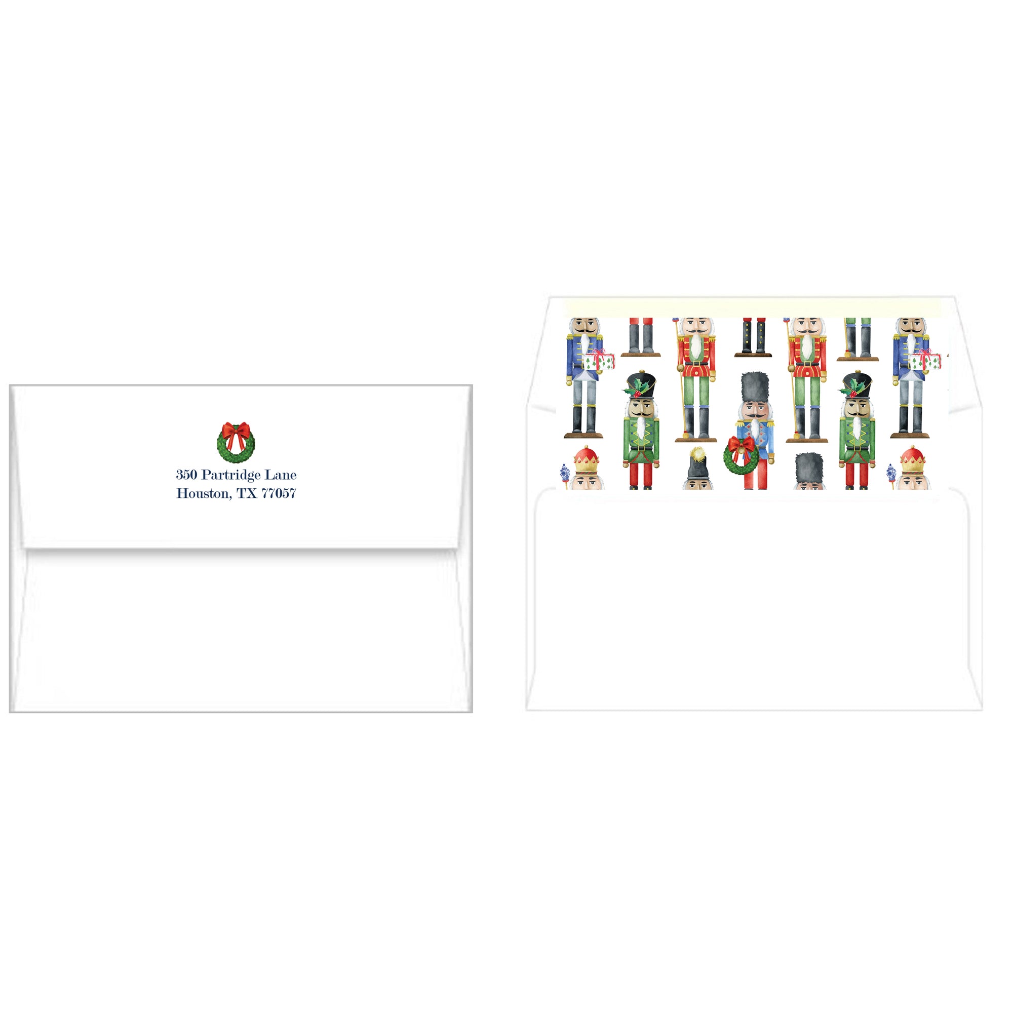 Nutcrackers Vertical Christmas Party Invitation