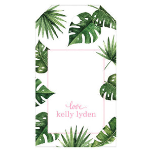 Palm Leaves Personalized Gift Tags