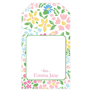 Palm Beach Floral Personalized Gift Tags