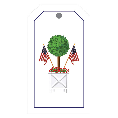 In Stock Gift Tags | Patriotic Topiary