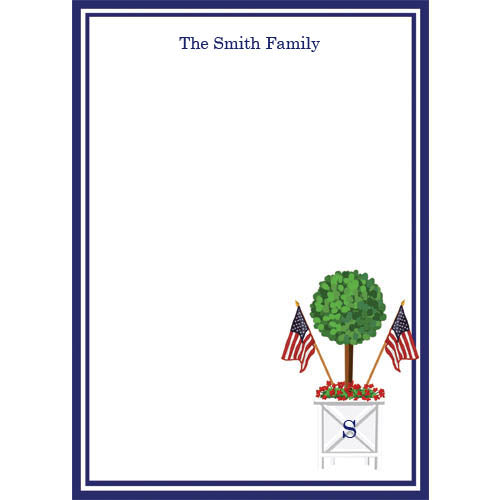 Patriotic Topiary Stationery Gift Set