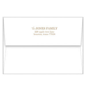 Peach Garden A2 Birth Announcement Card