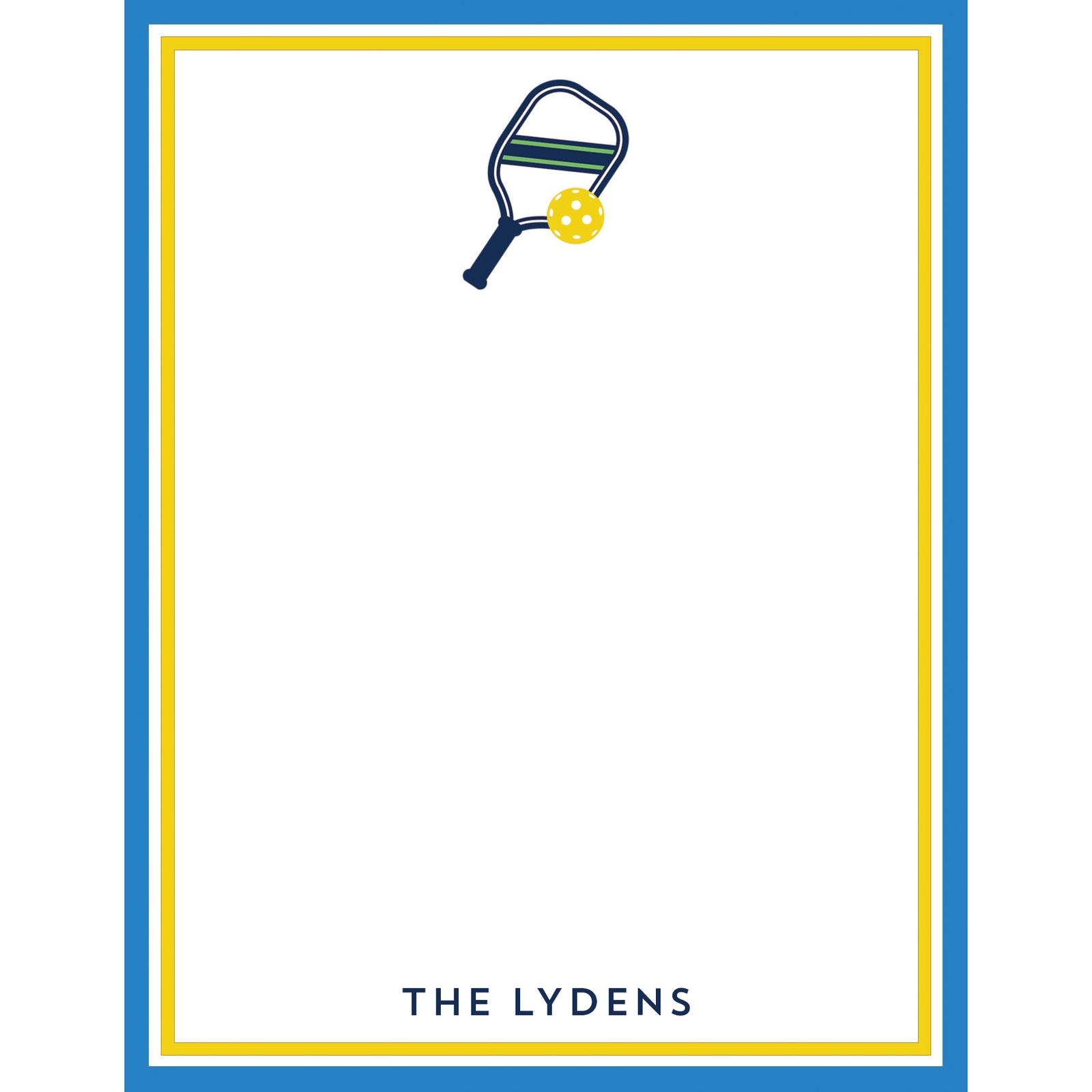 Pickleball Personalized Notepad