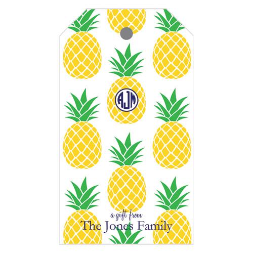 Preppy Pineapple Personalized Gift Tags Wholesale