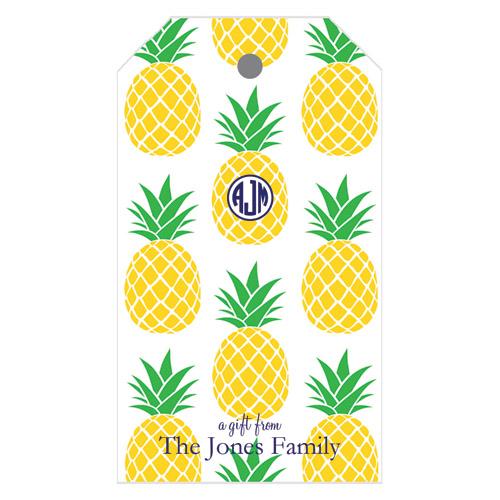 Preppy Pineapple Personalized Gift Tags Wholesale
