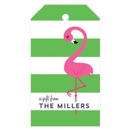Pink Flamingo Personalized Gift Tags Wholesale