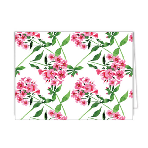 In Stock Folded Notecard Set of 10 | Pink Geraniums