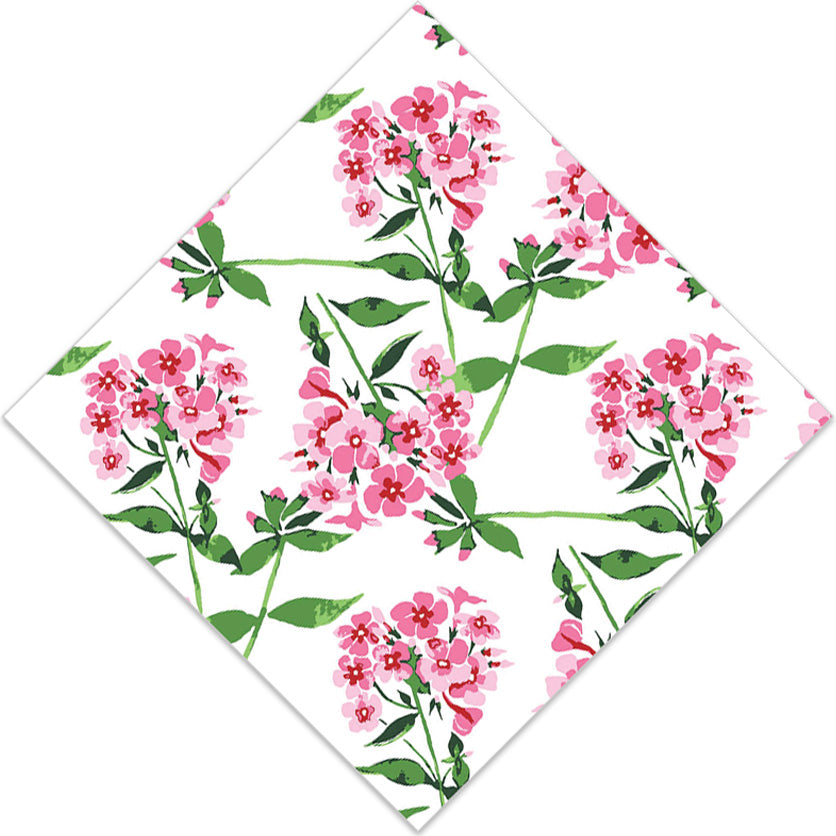 WH Paper Cocktail Napkins | Pink Flowers