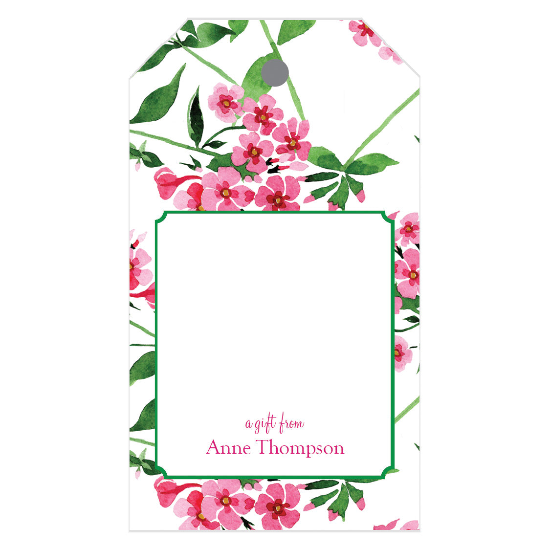 Farmhouse Wreath Personalized Christmas Gift Tags - WH Hostess Social  Stationery