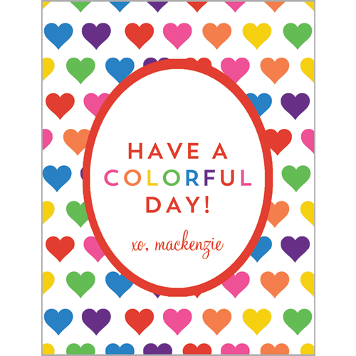 Rainbow Heart Valentines for Kids