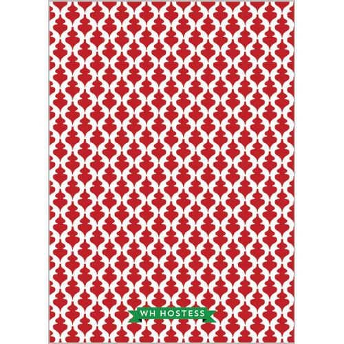 Red Ornaments Holiday Photo Card Wholesale