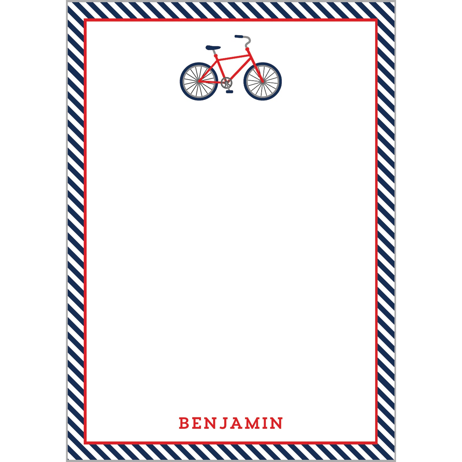 Kids Bicycle Personalized Notepad