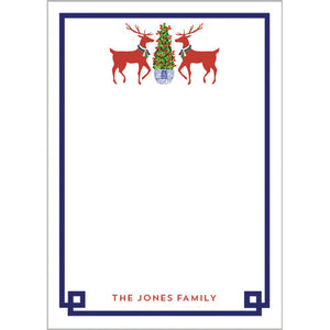 Reindeer Boxwood Personalized Notepad