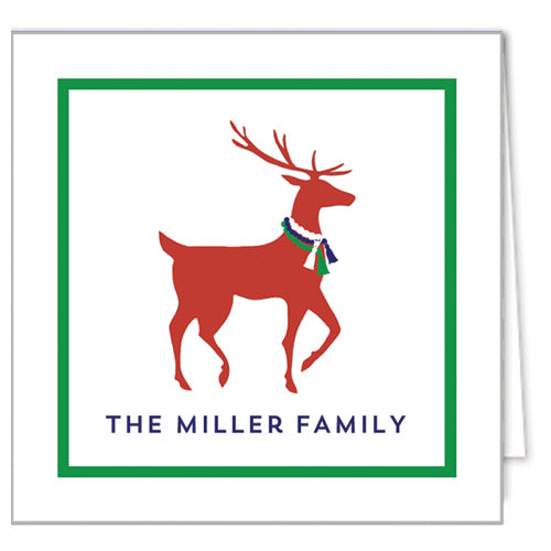 Christmas Reindeer Gift Enclosure Cards + Envelopes