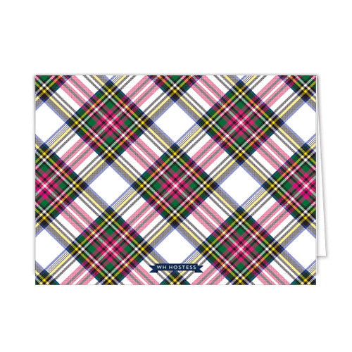 Reindeer Games Personalized Folded Notecards | Hot Pink