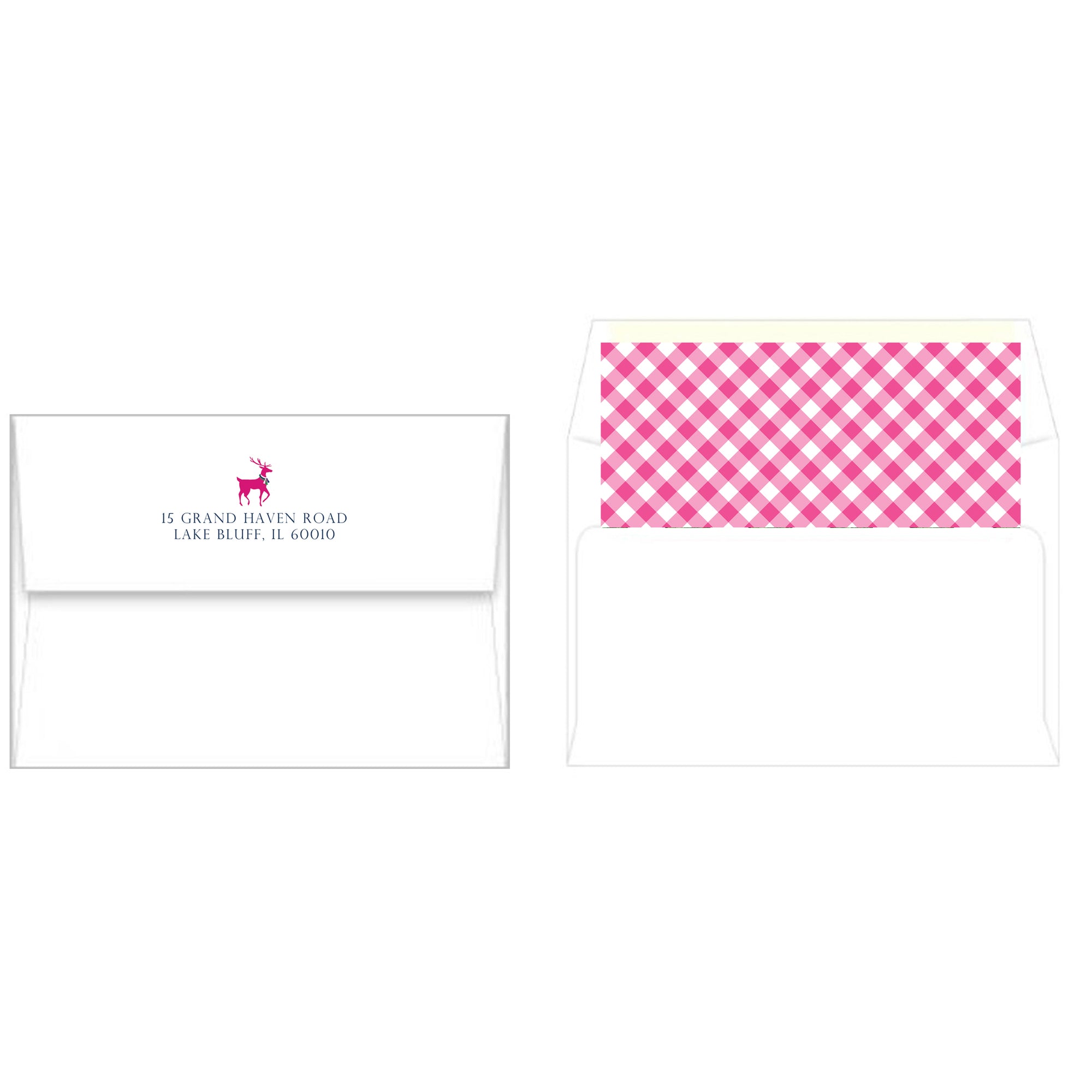 Reindeer Games Christmas Photo Card | Hot Pink