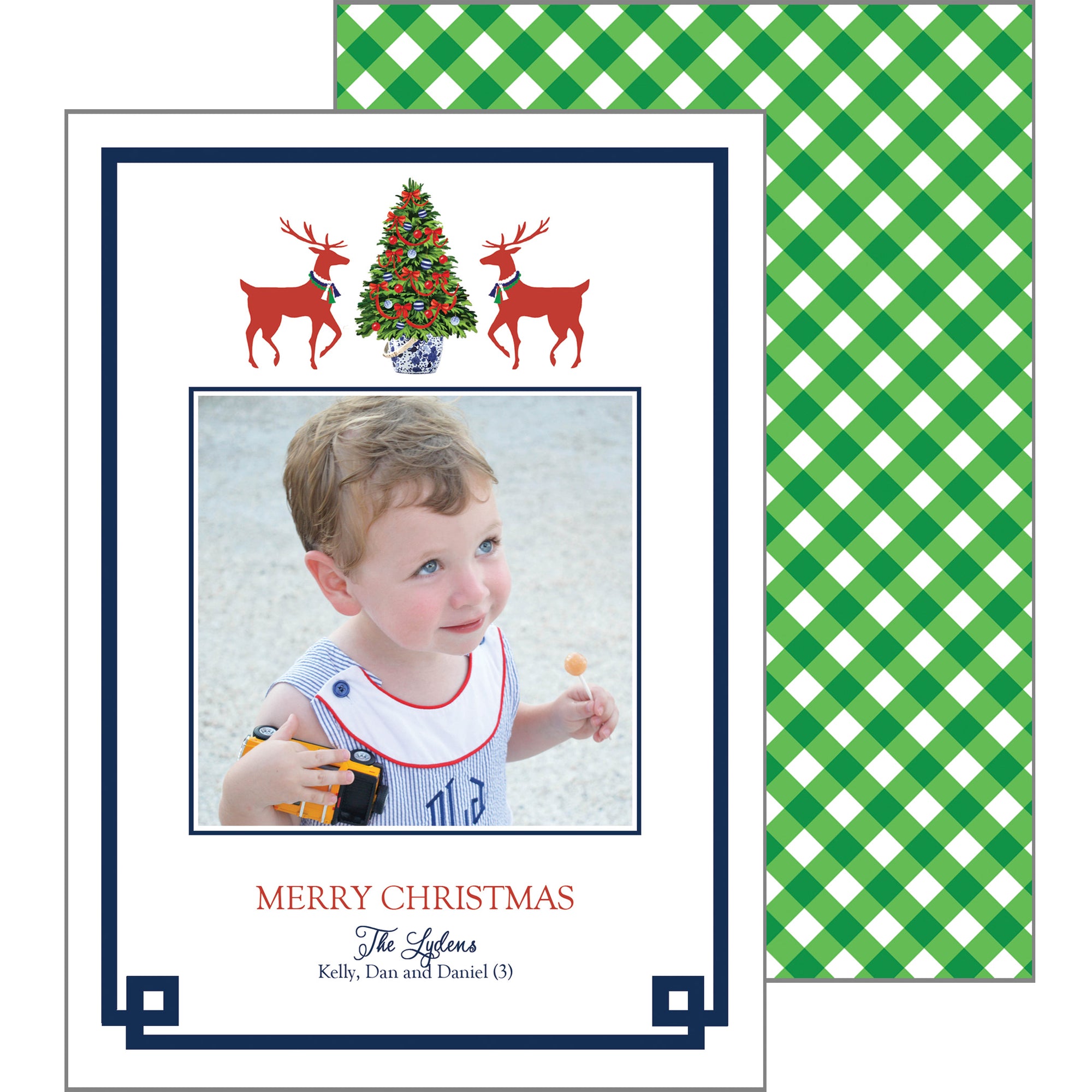 Reindeer Games Christmas Photo Card | Red