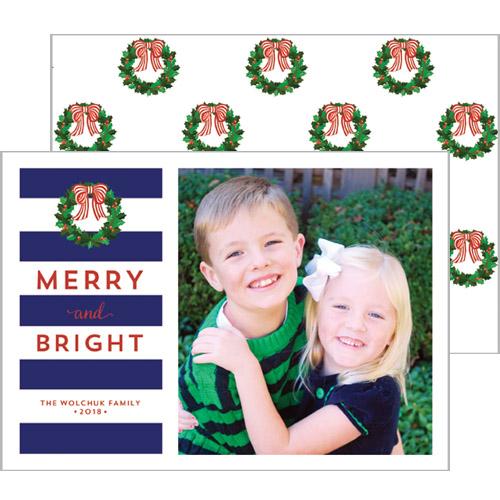 [CUSTOM] Christmas Rugby Stripe Photo Card