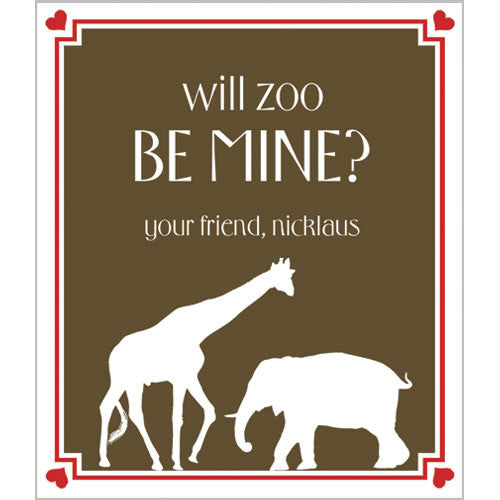 Safari Animals Valentines for Kids