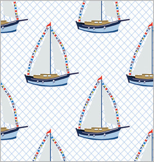 Gift Wrap Sheets | Sailboats