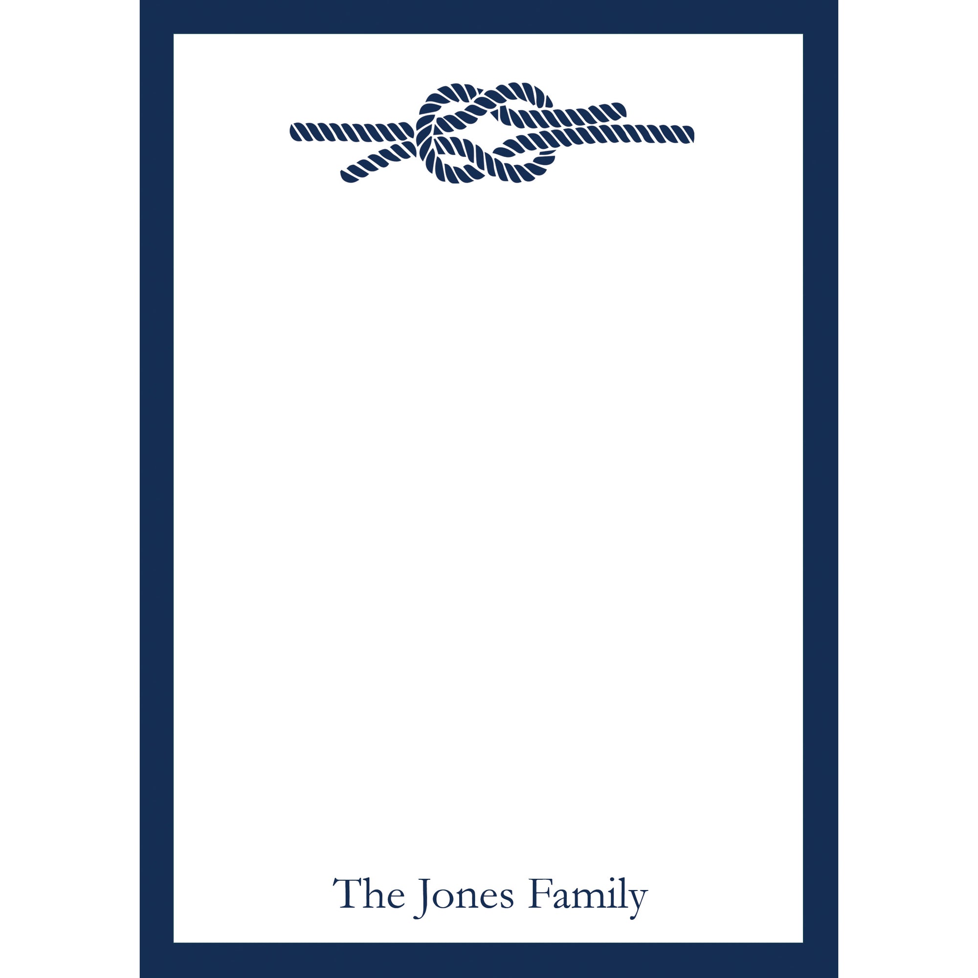 Sailor's Knot Personalized Notepad