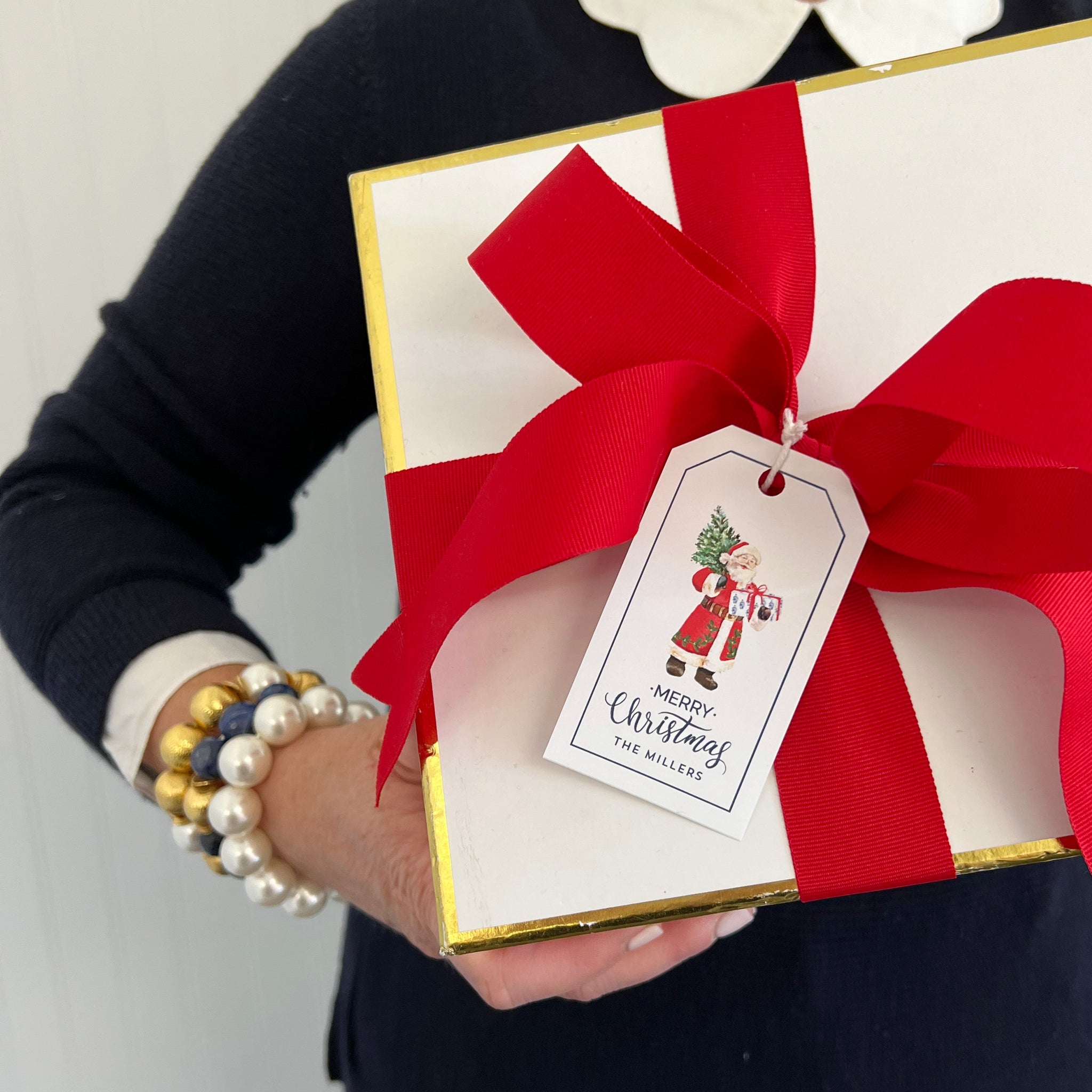 Christmas Gift Tag w/ Santa