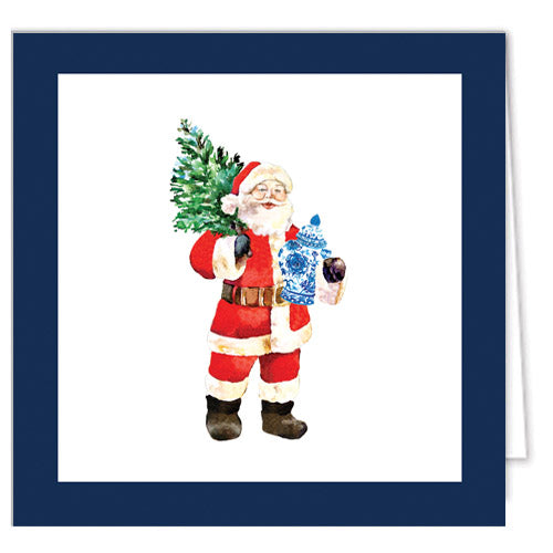 In Stock Gift Enclosure Cards + Envelopes | Santa Claus with Ginger Jar