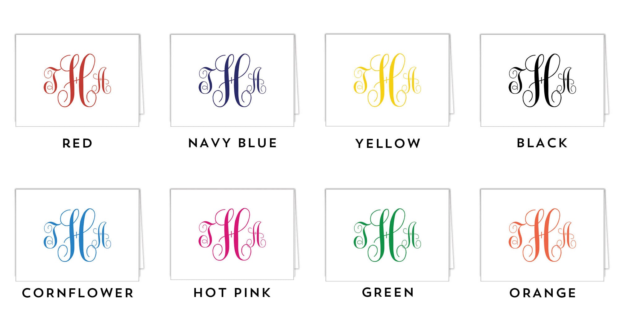 Personalized Script Monogram Script Monogram A