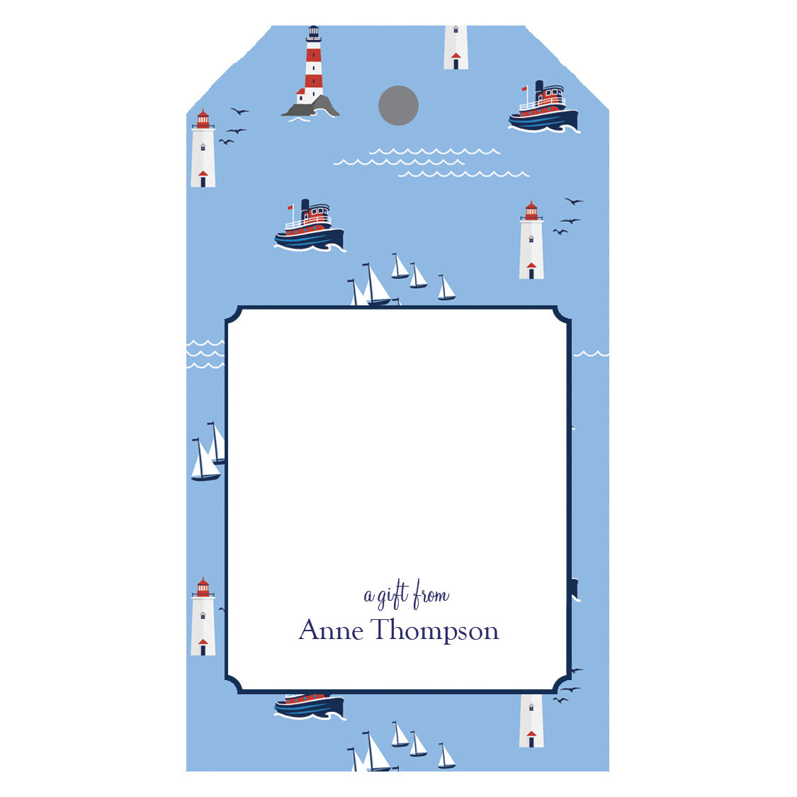 Seaside Personalized Gift Tags