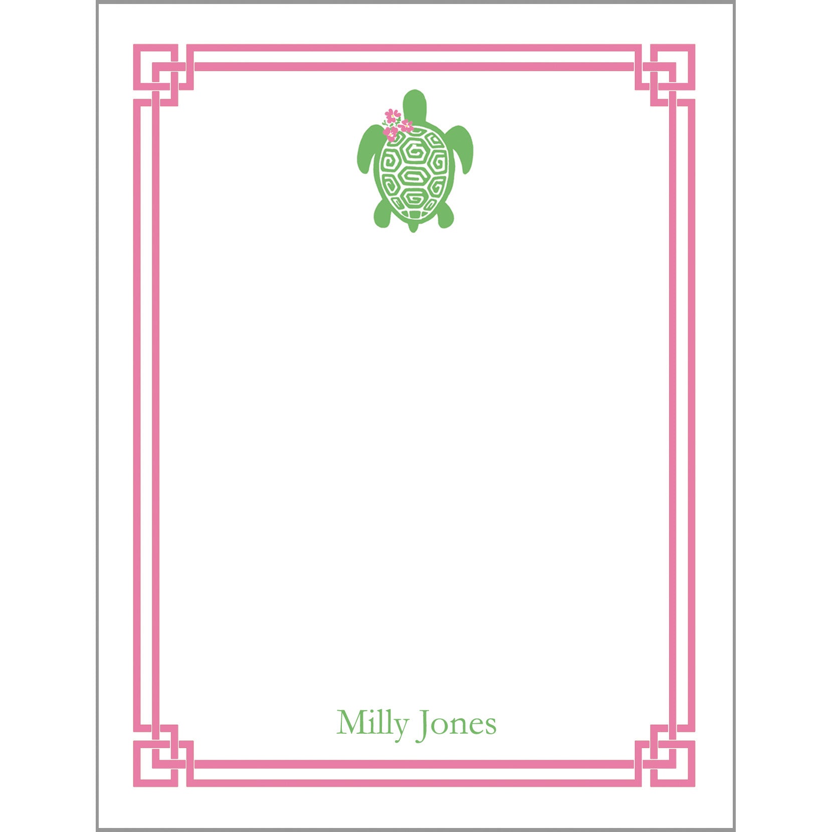 Sea Turtle Personalized Notepad