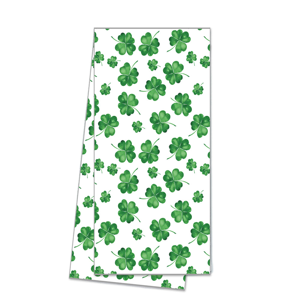 WH Hostess Cotton Tea Towel | Shamrocks