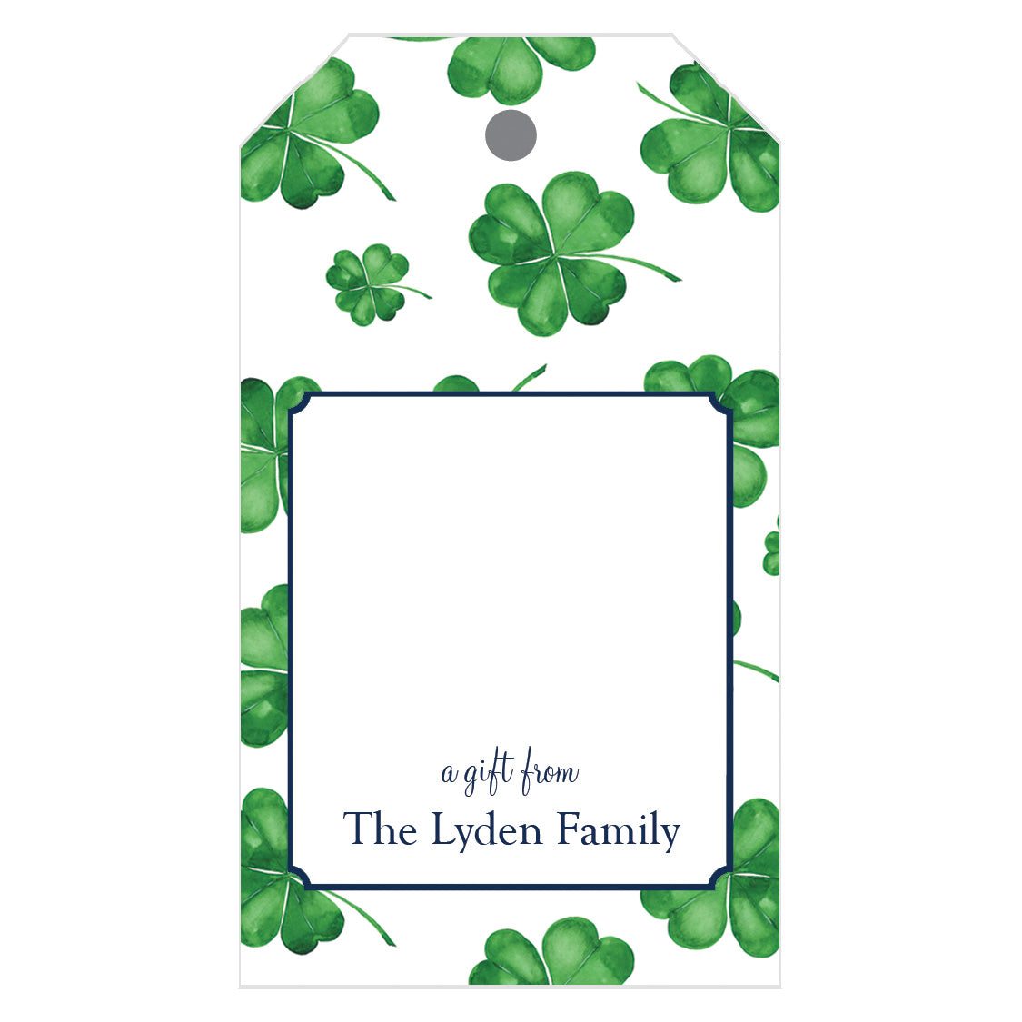 Shamrocks St. Patrick's Day Personalized Gift Tags